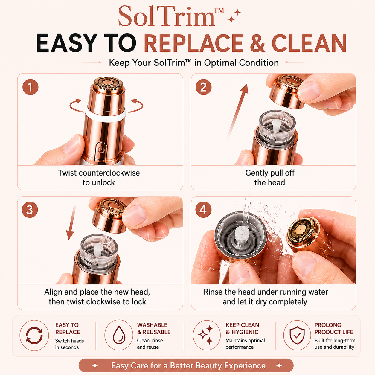 GlowTrim – 2-in-1 Eyebrow & Facial Hair Trimmer